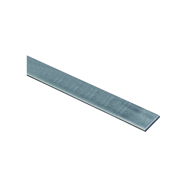 4015BC Series N180-042 Flat Stock, 1 in W, 36 in L, 0.12 in Thick, Steel, Galvanized, G40 Grade