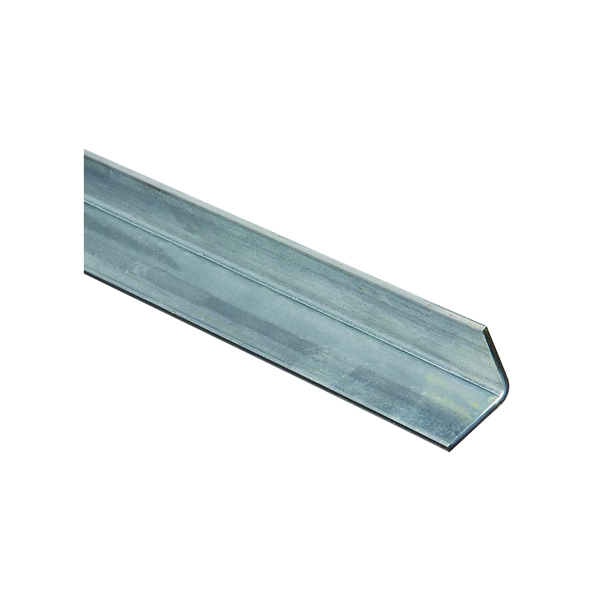 4010BC Series N179-952 Angle Stock, 1-1/4 in L Leg, 36 in L, 0.12 in Thick, Steel, Galvanized