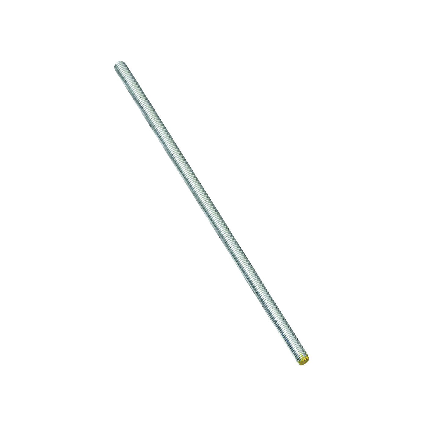 N179-432 Threaded Rod, 3/8-16 Thread, 24 in L, A Grade, Steel, Zinc, UNC Thread