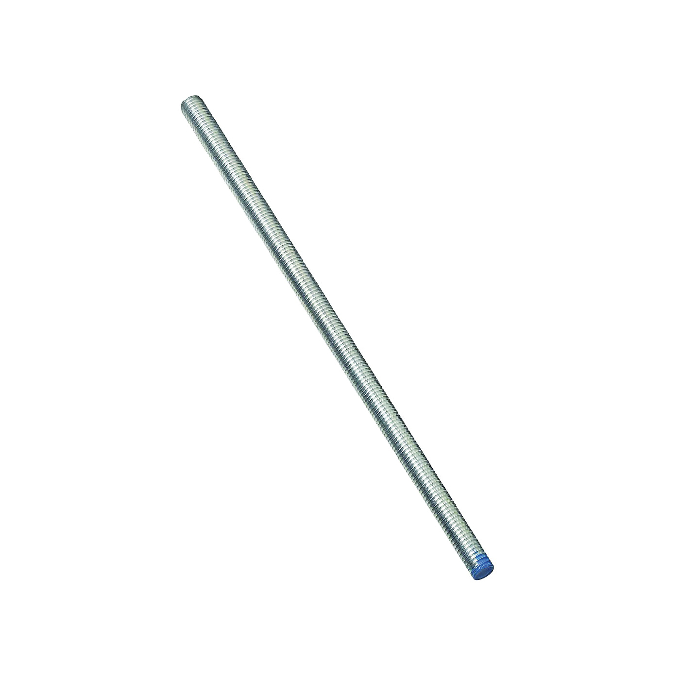 N179-457 Threaded Rod, 1/2-13 Thread, 24 in L, A Grade, Steel, Zinc, UNC Thread