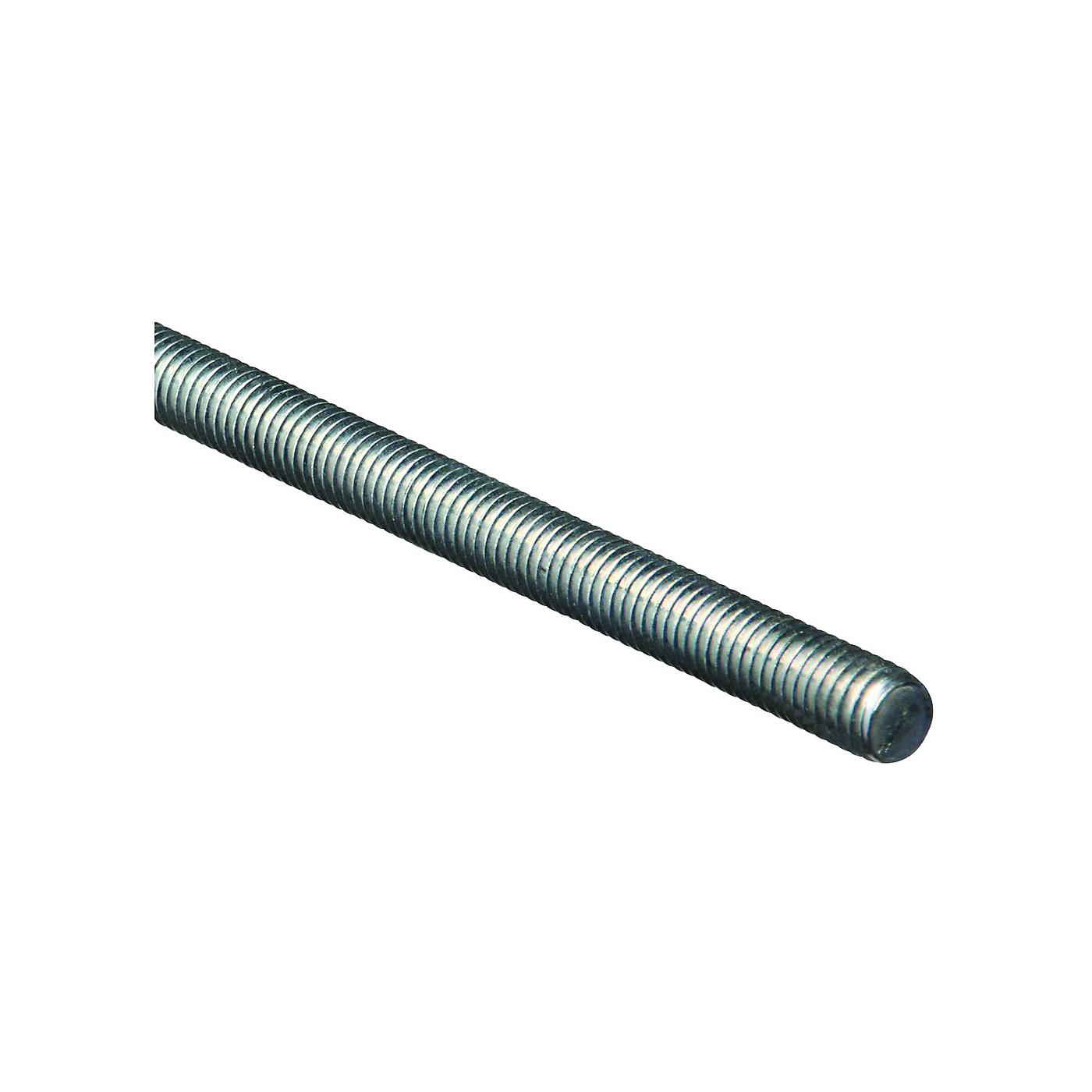 N179-523 Threaded Rod, 7/16-14 Thread, 36 in L, A Grade, Steel, Zinc, UNC Thread