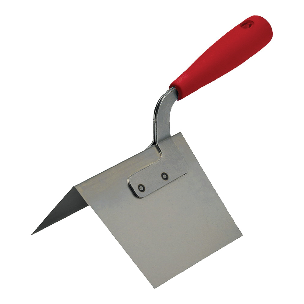OS751 Corner Trowel, Stainless Steel Blade, Comfort Grip Handle