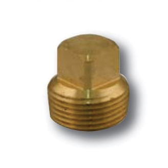 Lincoln 123752 Pipe Plug, 1/4 in, Male, Brass