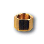 Lincoln 126312 Pipe Cap, 1/4 in, Compression, Brass