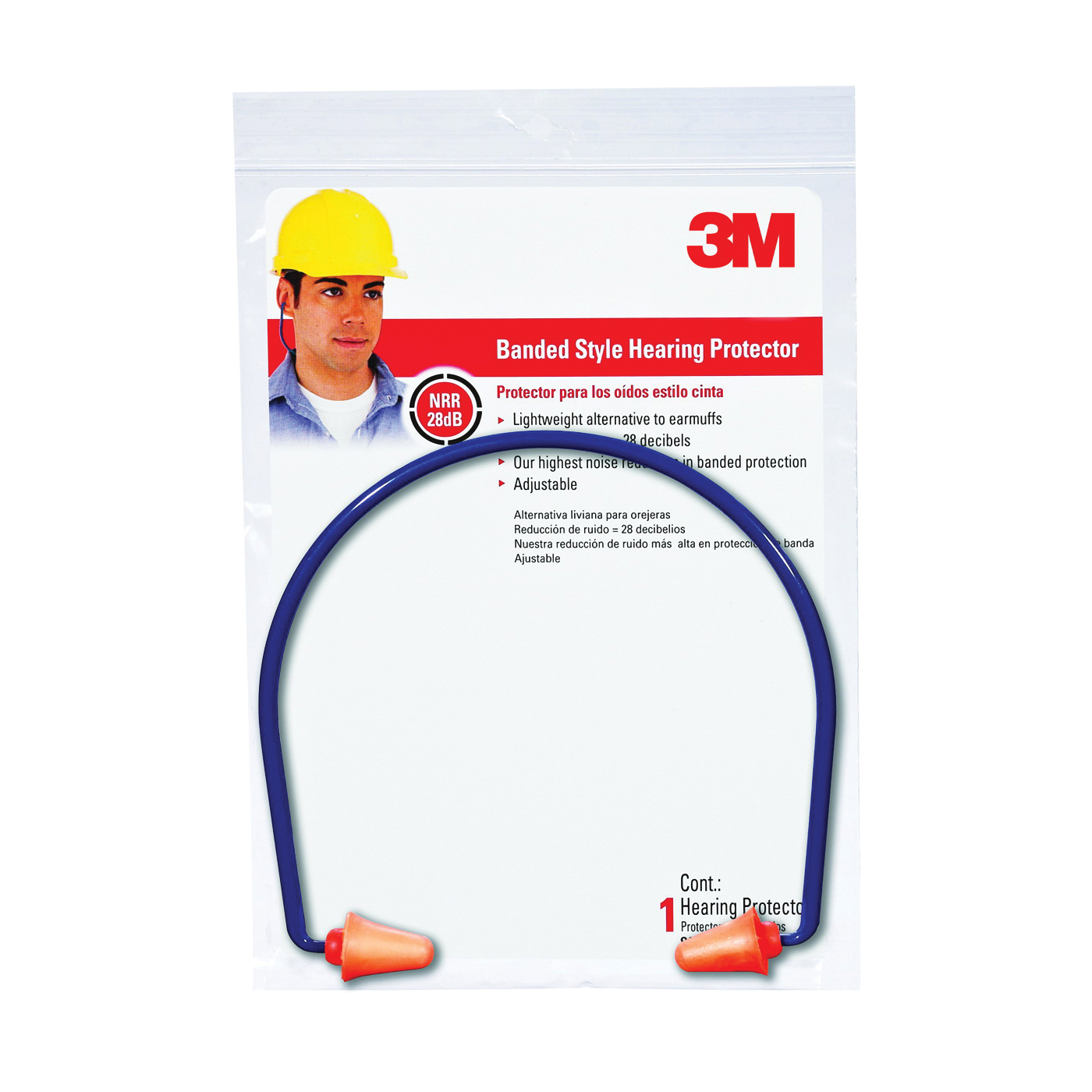 TEKK Protection 90537-80025T Banded Hearing Protector, 28 dB NRR