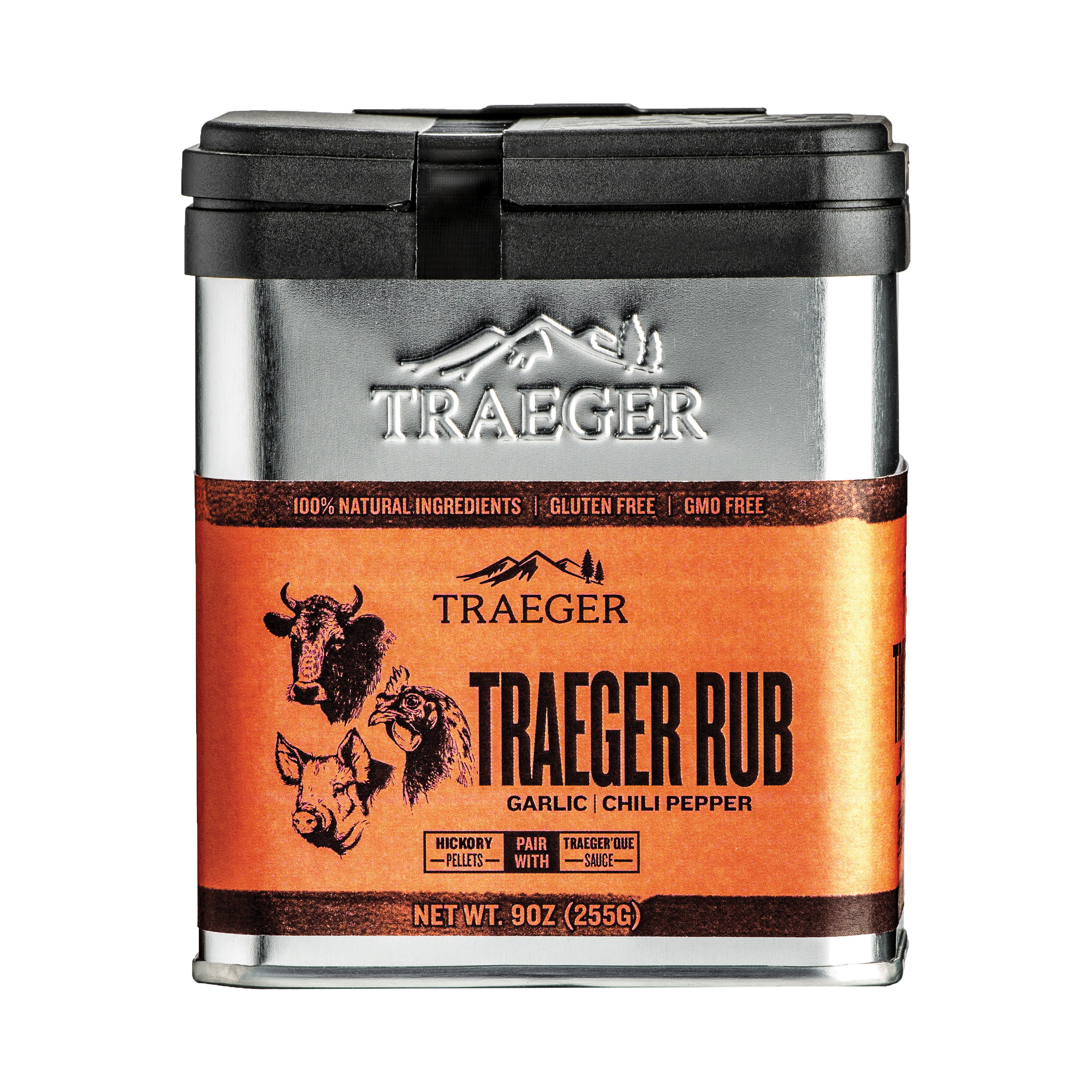 Traeger SPC174 Rub, Chili Pepper, Garlic Flavor, 9 oz Tin - 1