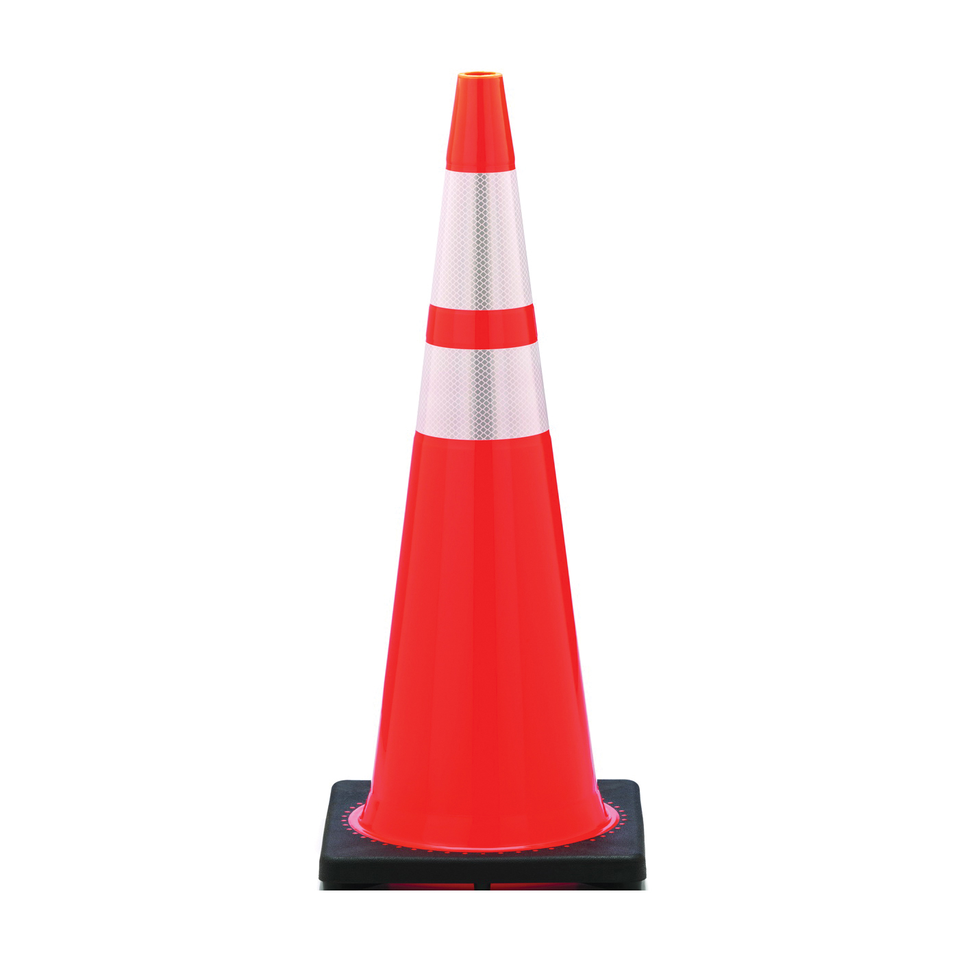 Revolution RS RS90055CT3M64 Traffic Safety Cone, 36 in H Cone, PVC Cone, Fluorescent Orange Cone