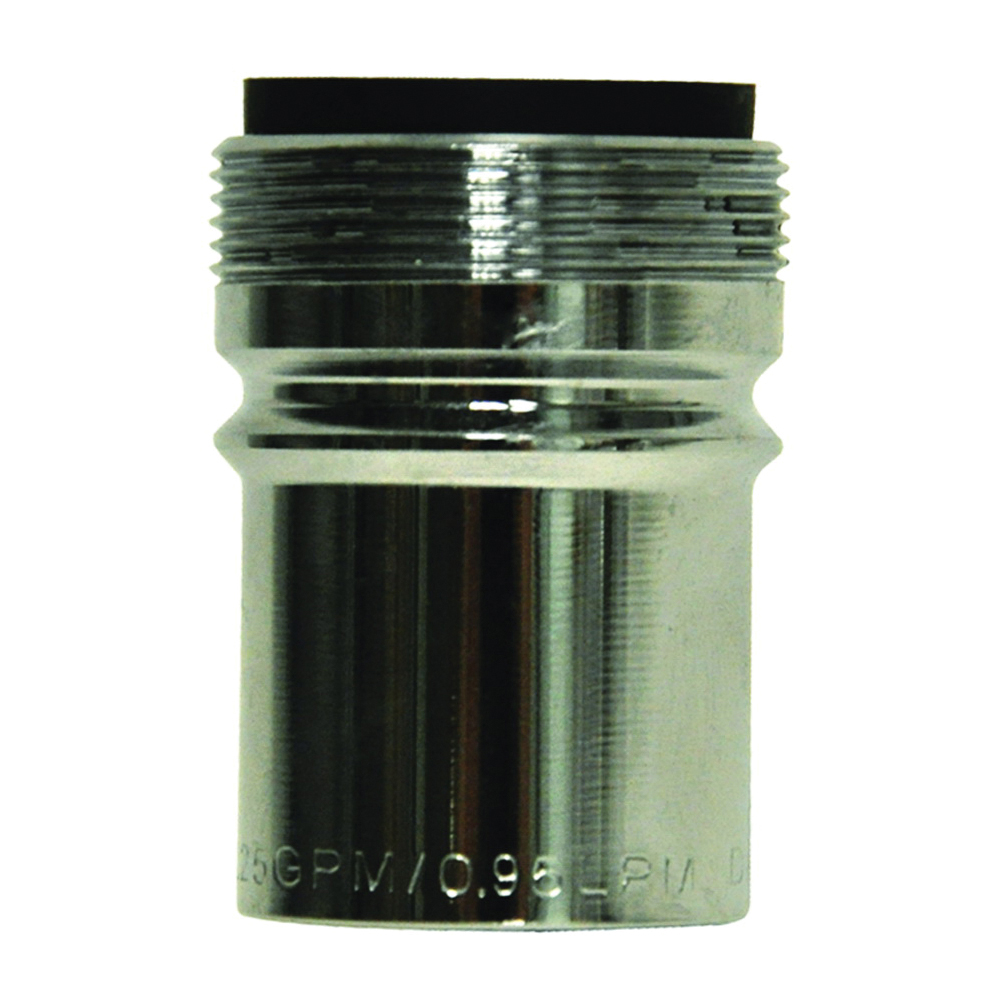 10492 Faucet Aerator, 15/16-27 x 55/64-27 Male x Female Thread, Brass, Chrome Plated, 0.25 gpm