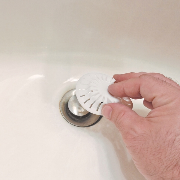 Danco Bathroom Sink Hair Catcher White