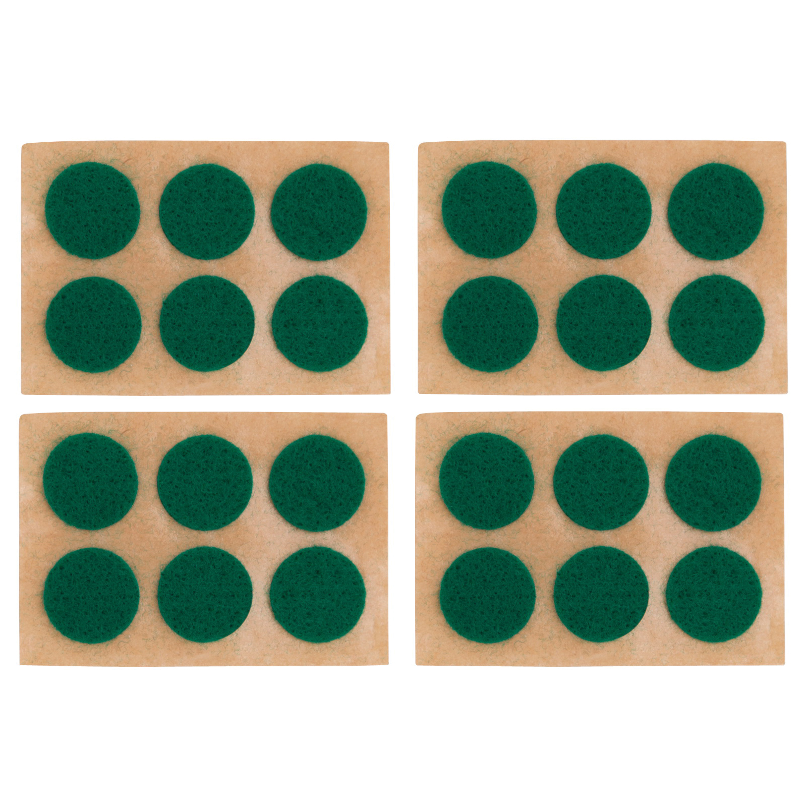 PH-122294-PS Furniture Pad, Felt Cloth, Green, 5/8 in Dia, 1/16 in Thick, Round