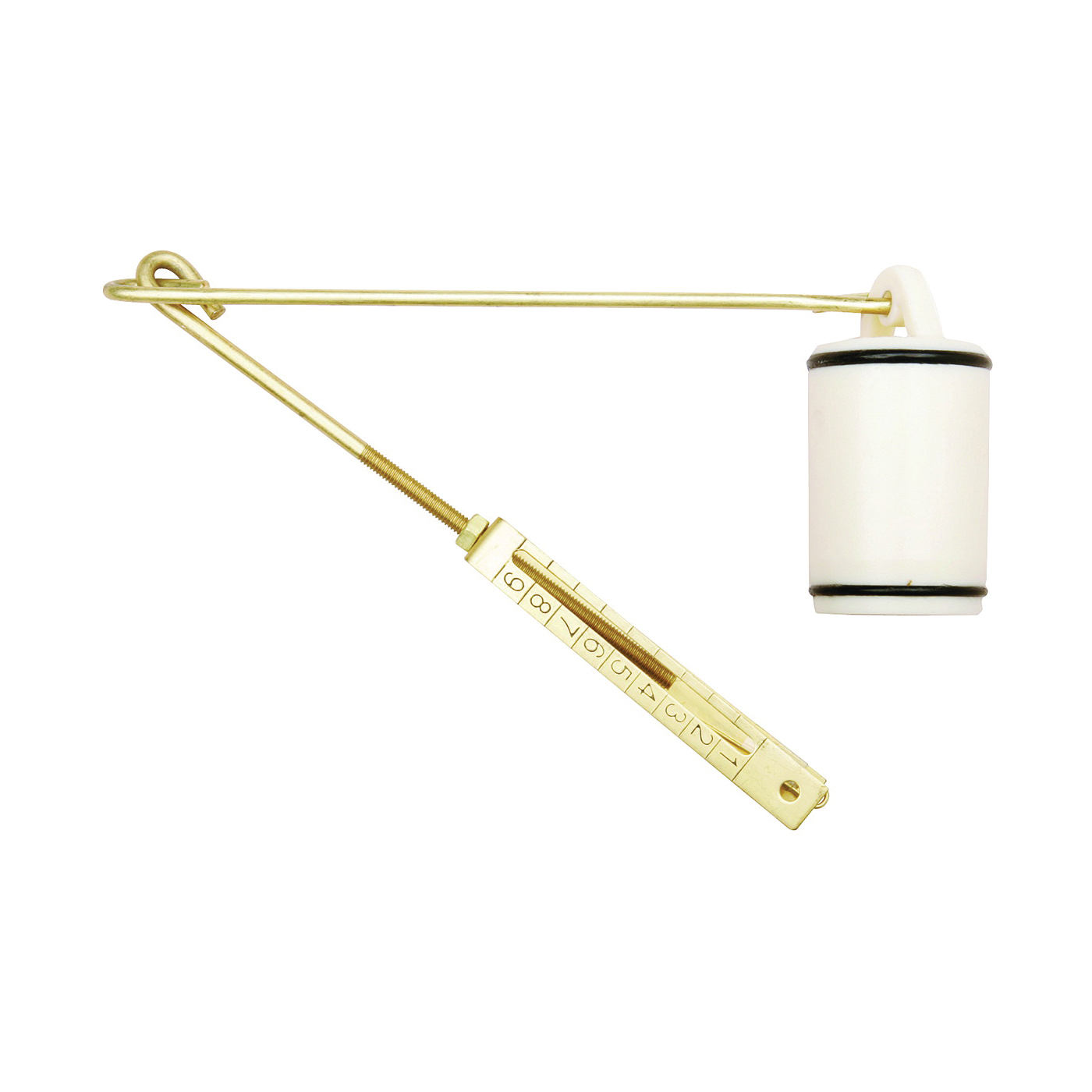 PP606-23 Linkage Assembly, Brass, White, For: Trip-Lever 6 in Eye Wire, #10 to #32 Eye Bolts