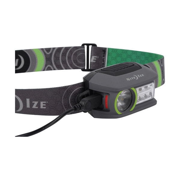 Nite Ize Radiant R250RH-17-R7 Rechargeable Headlamp, Lithium Battery, LED Lamp, 250 Lumens, Flood, Spot Beam
