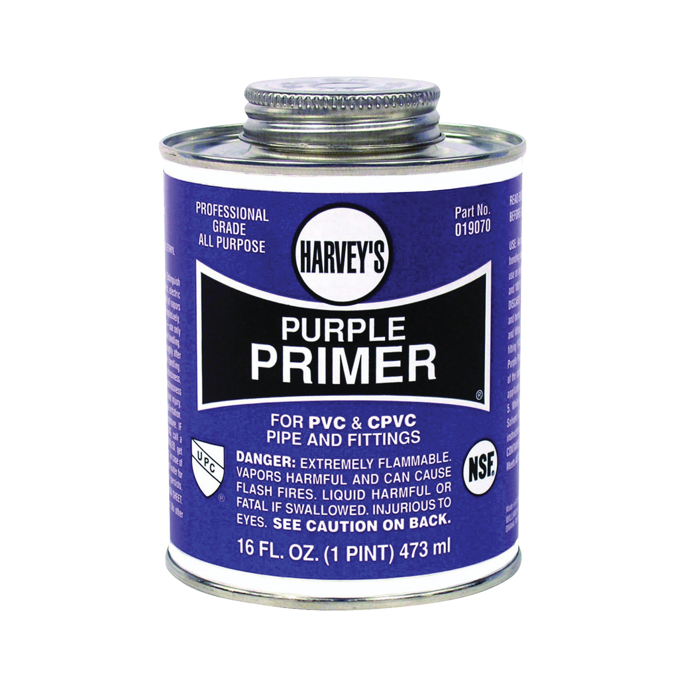 019070-12 All-Purpose Professional-Grade Primer, Liquid, Purple, 16 oz Can