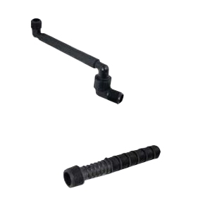 Lincoln 420096 Flexible Pipe Nipple, 1/2 in, Male, Polyethylene, 6 in L