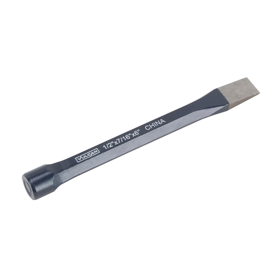 JL-CSL004 Cold Chisel, 1/2 in Tip, 6 in OAL, Chrome Alloy Steel Blade, Hex Shank Handle