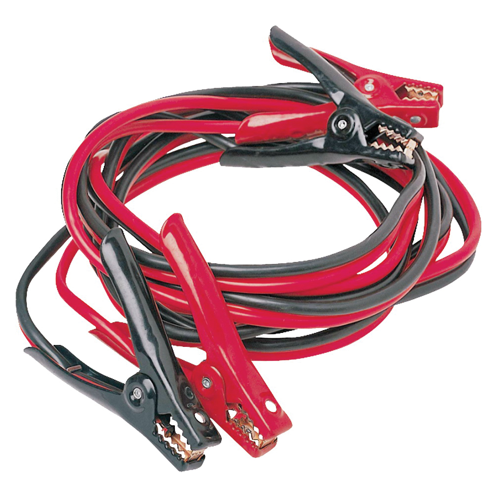 061614 Booster Cable, 6 AWG Wire, 4-Conductor, Clamp, Clamp, Stranded, Red/Black Sheath