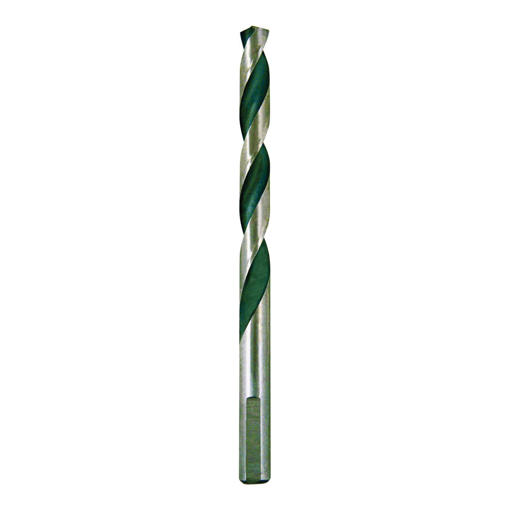 289081OR Jobber Drill Bit, 13/32 in Dia, 5-1/4 in OAL, 3-Flat, Reduced Shank