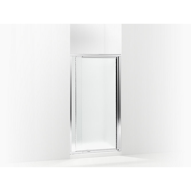 1500D-36S Shower Door, Textured Glass, Framed Frame, Aluminum Frame
