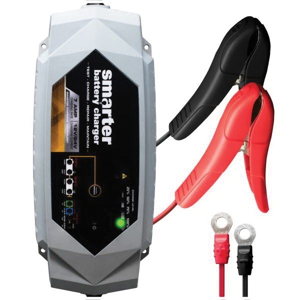 SMARTECH IC-7000 Automotive Battery Charger, 7 A Charge, AGM, LIB, EFB, GEL, MF, WET Battery, CANbus Plug, Black - 5