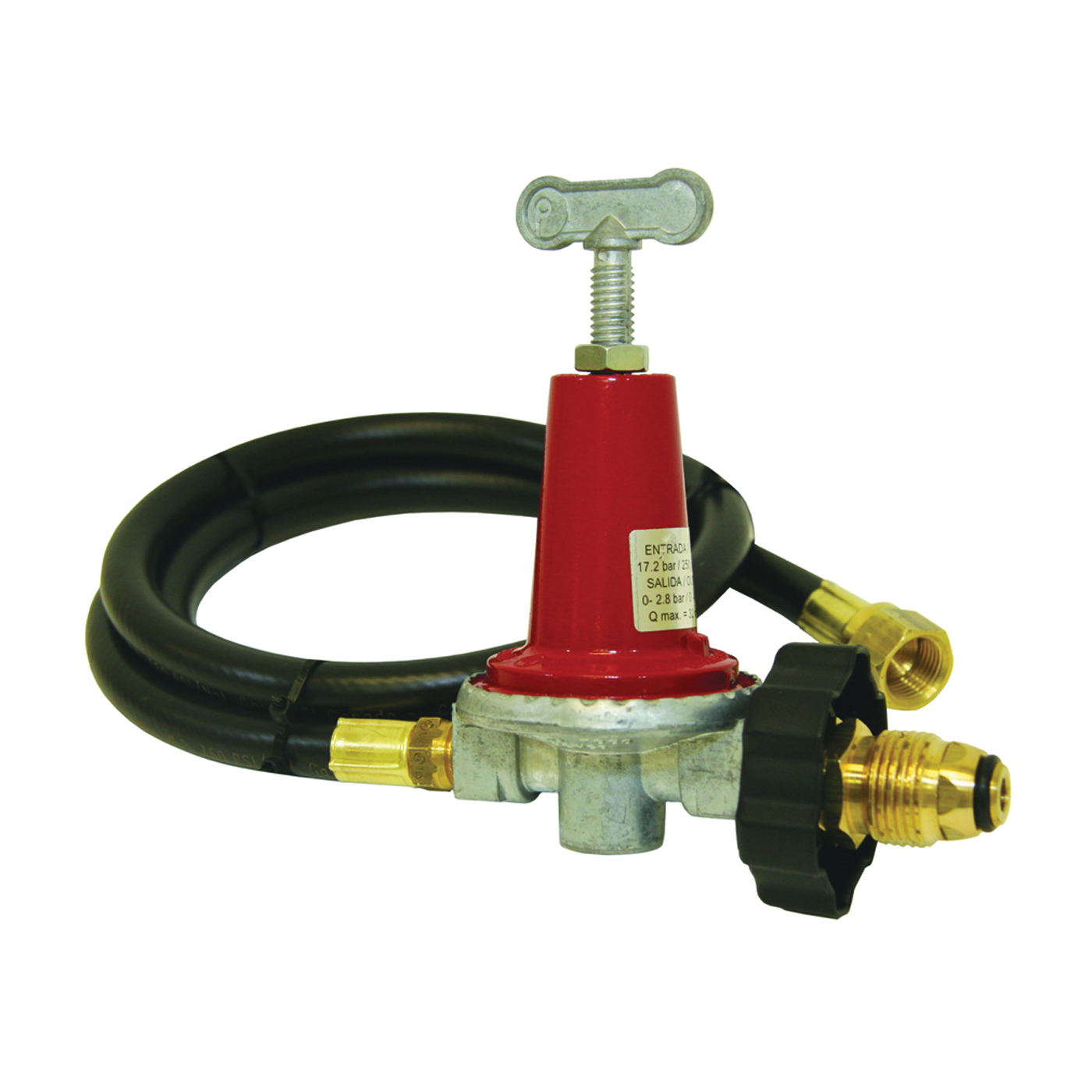 Bayou Classic 5HPR-40 Regulator and LPG Hose, 3/8 in Connection, 48 in L Hose