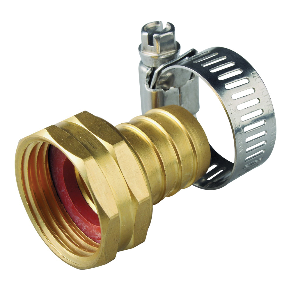 Landscapers Select GB-9412-3/4 Hose Coupling, 3/4 in, Female, Brass, Brass