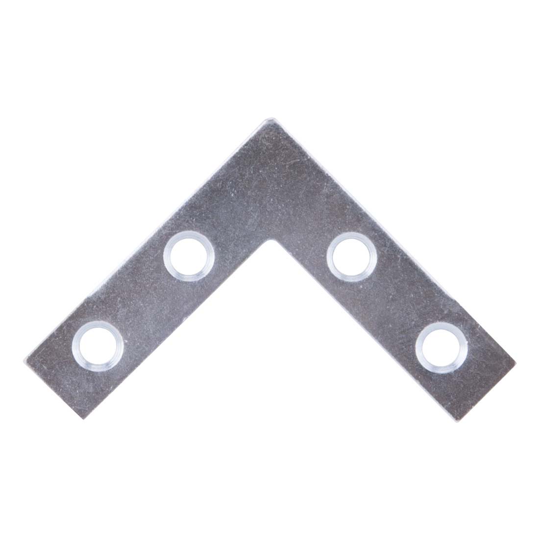 FC-Z015-01 Corner Brace, 1-1/2 in L, 1-1/2 in W, 1.5 mm Thick, Steel, Silver, Zinc