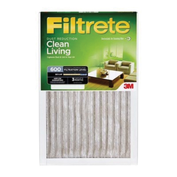 9835 Dust and Pollen Reduction Air Filter, 20 x 14 x 1, 8 MERV, 600 um MPR, Synthetic Frame
