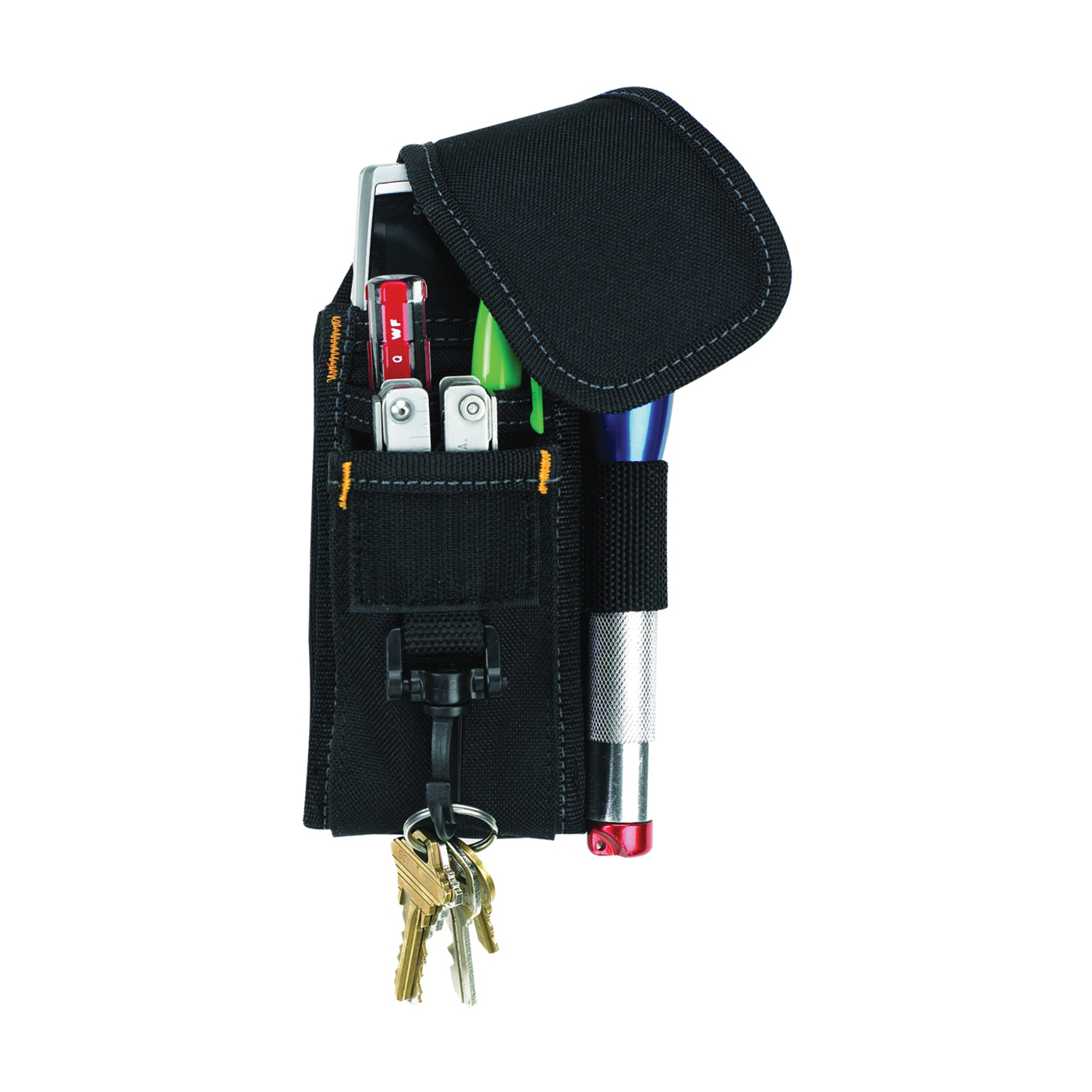 CLC 1105 Cell Phone/Tool Holder, Polyester, Black/Brown