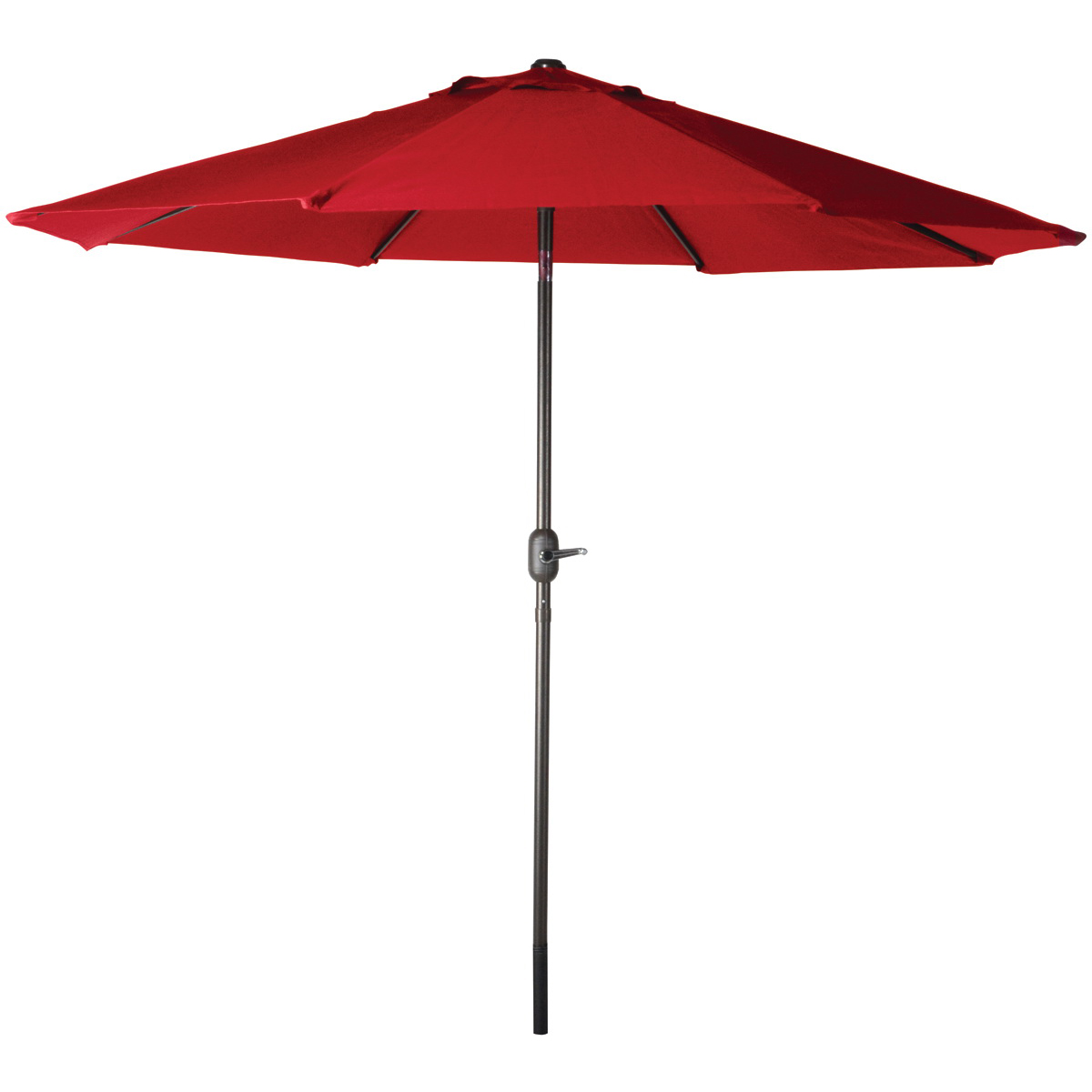60034 Crank Umbrella, 92.9 in H, 107.9 in W Canopy, 107.9 in L Canopy, Round Canopy, Steel Frame