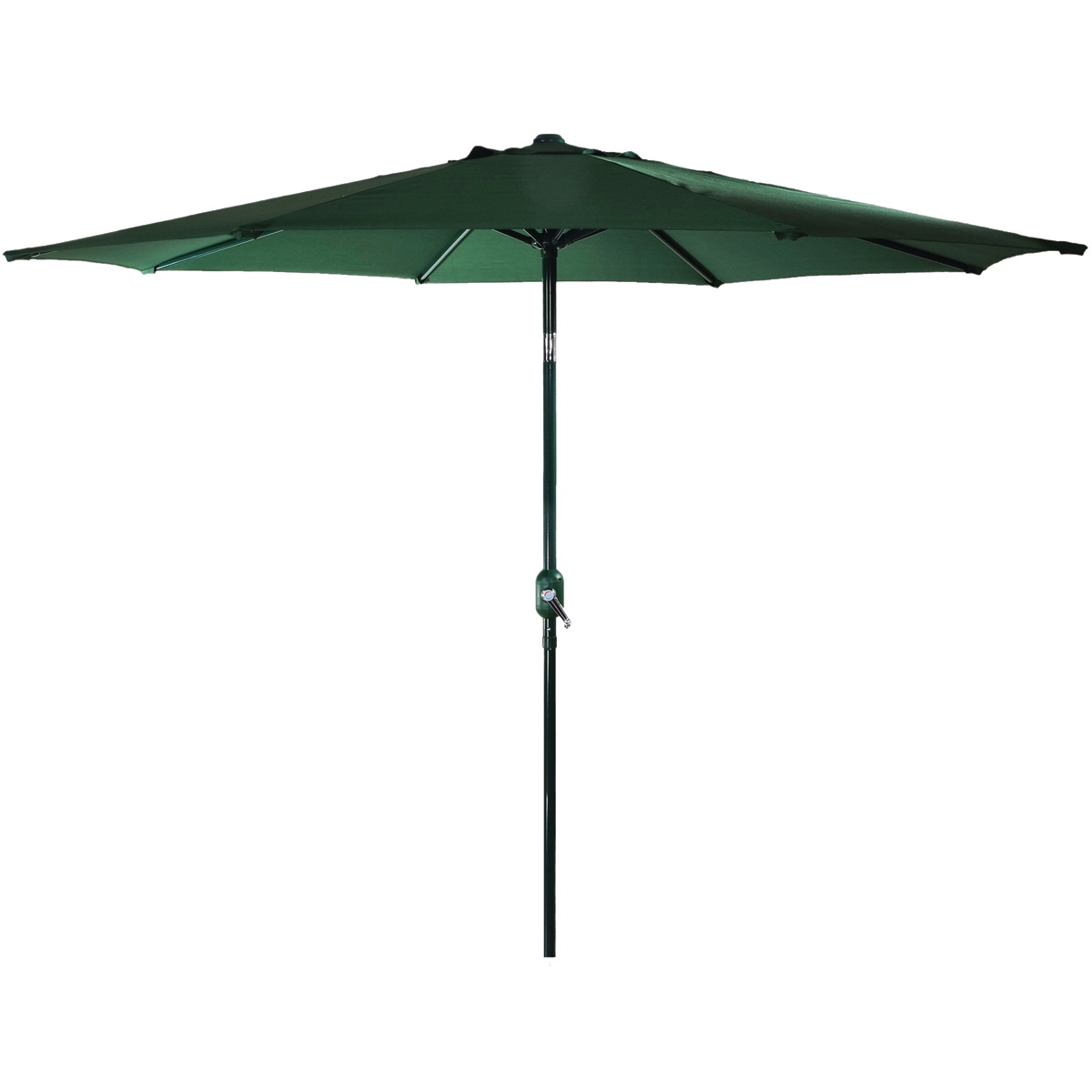 60035 Crank Umbrella, 92.9 in H, 107.9 in W Canopy, 107.9 in L Canopy, Round Canopy, Steel Frame