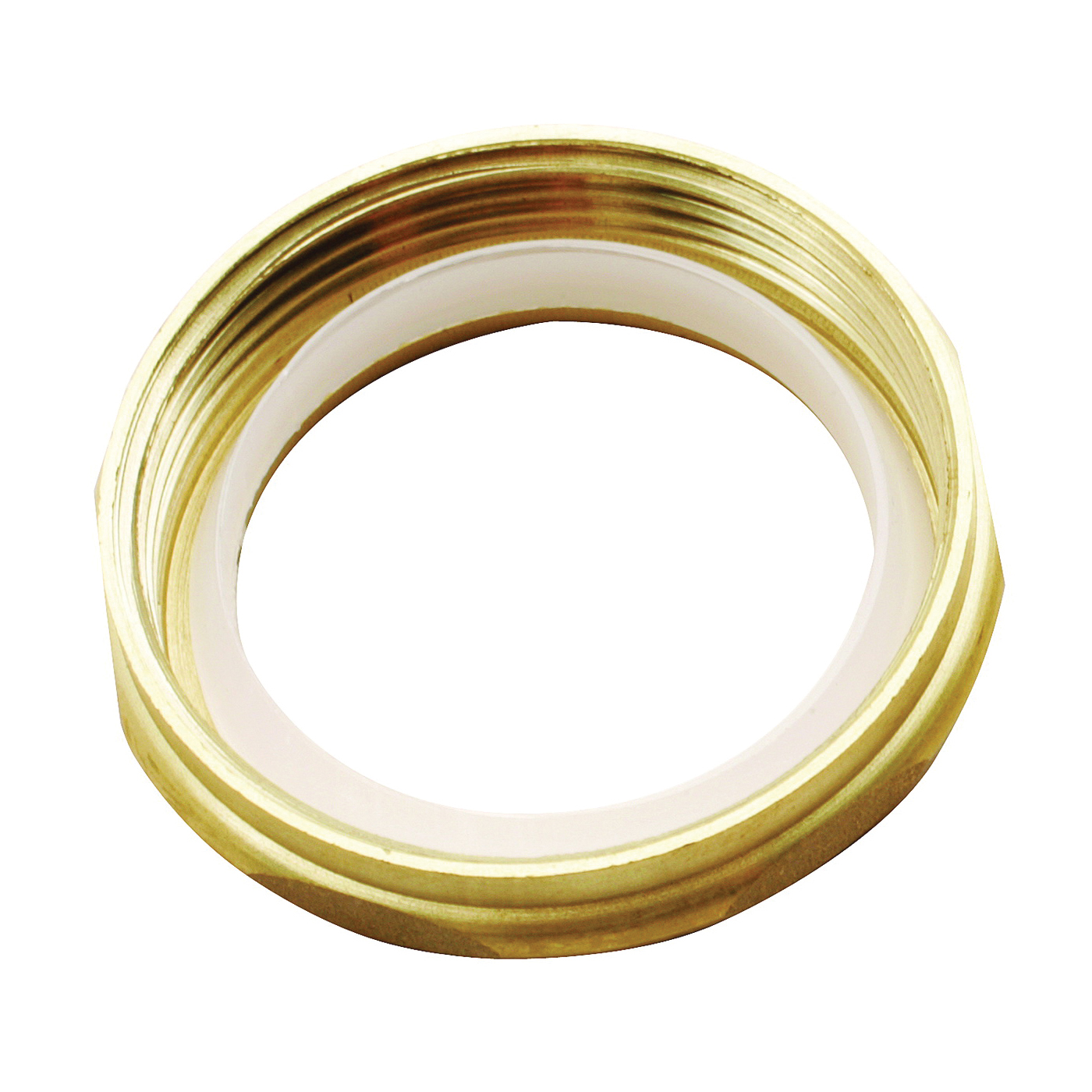 PP809-18 Nut with Washer, 1-1/2 x 1-1/2 in, Brass