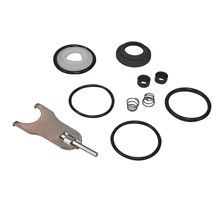Faucet Repair Kits, Plastic/Rubber/Stainless Steel/Steel, Silver, Black, White, 11-Piece