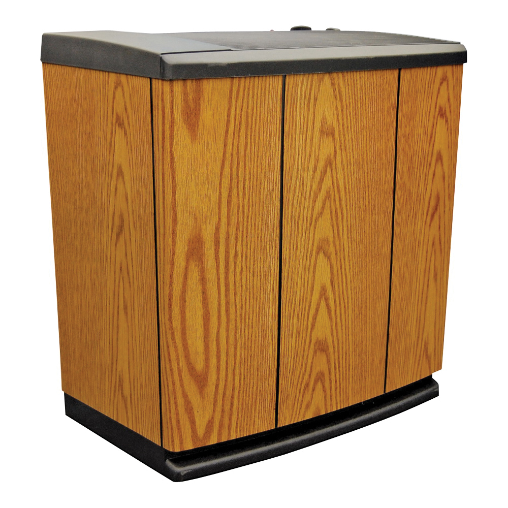 H12 300HB Console Humidifier, 120 V, 4-Speed, 3700 sq-ft Coverage Area, Analog Control, Light Oak