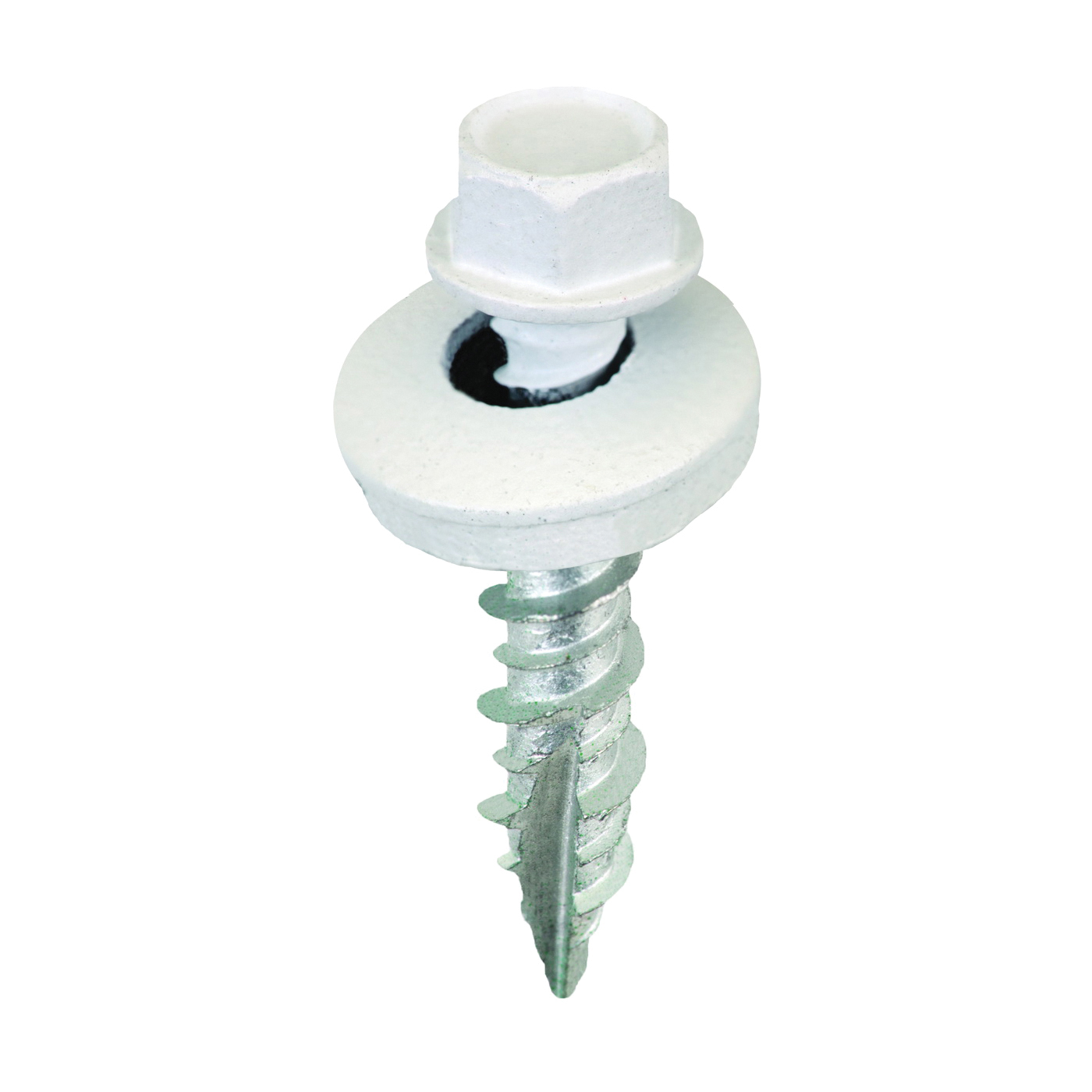 SW-MW1BW250 Screw, #9 Thread, High-Low, Twin Lead Thread, Hex Drive, Self-Tapping, Type 17 Point, 250/BAG