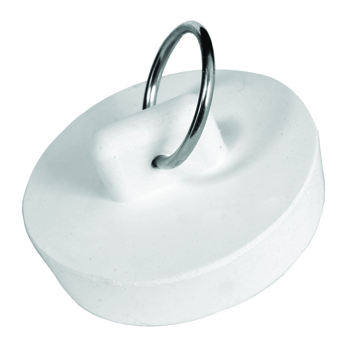 Danco 1-1/2 inch Rubber Drain Stopper, White, Carded, 80227