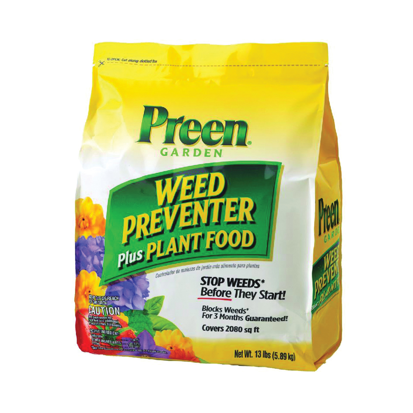 21-63905 Weed Preventer Plus Plant Food, Granular, 13 lb Bag