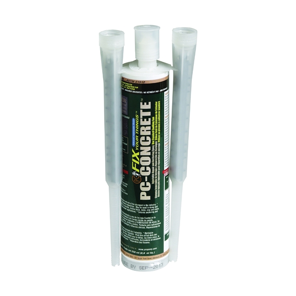 PC-Concrete 72561 Epoxy Adhesive, White, Paste, 250 mL, Cartridge