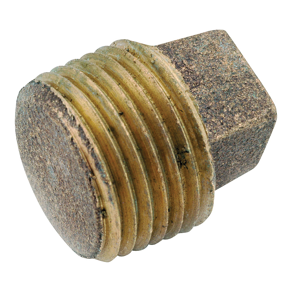 738114-20 Solid Pipe Plug, 1-1/4 in, IPT, Brass