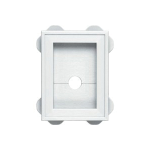 130030003001 Mounting Block, 6-3/4 in L, 5 in W, White