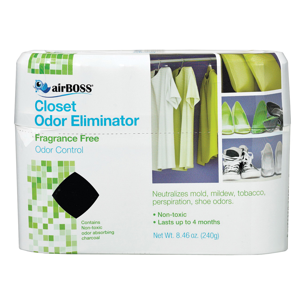 59.6T Closet Odor Eliminator, 8.4 oz Gel, Solid