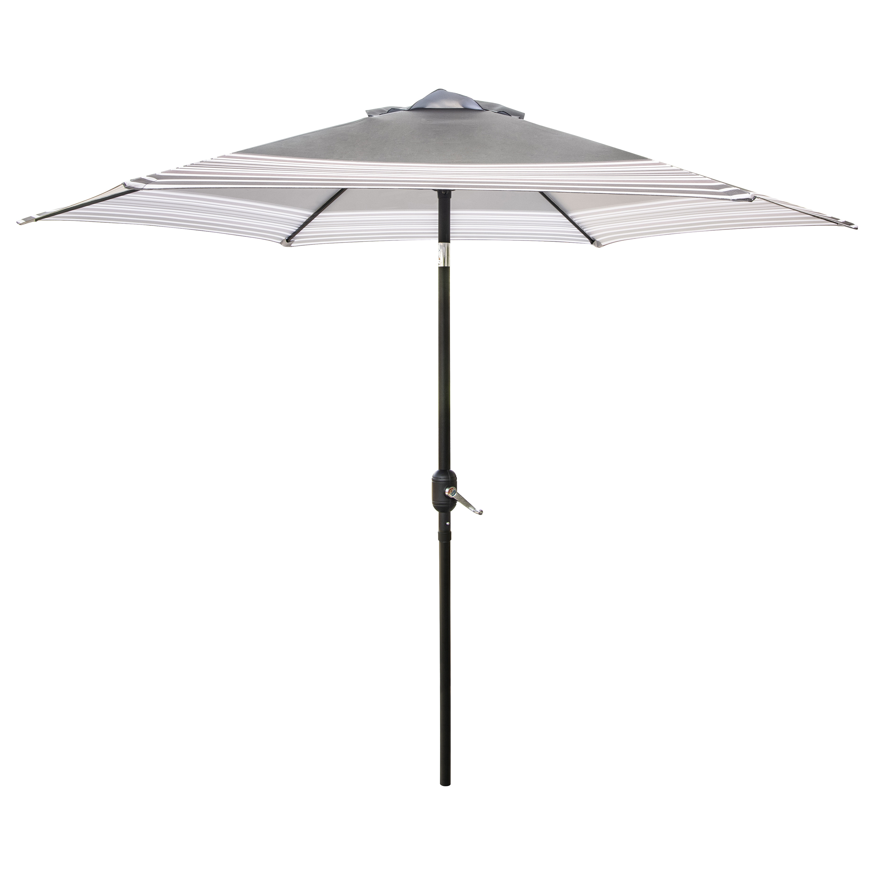 59793 Tilt/Crank Market Umbrella, 94.4 in H, 106.2 in W Canopy, 106.2 in L Canopy, Hexagonal Canopy