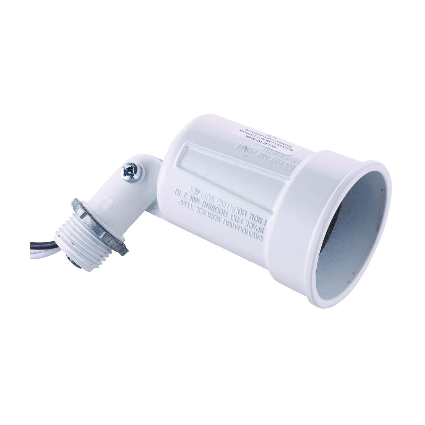 5606-1 Lamp Holder, 120 V, 75 to 150 W, White
