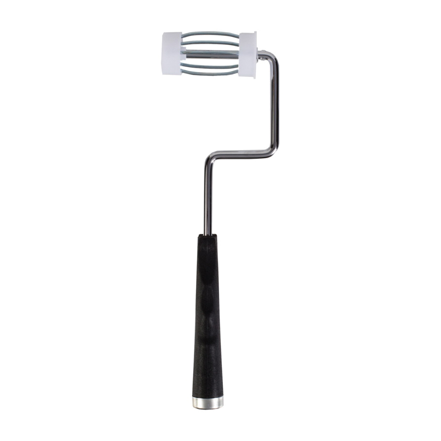 F0010-3 Roller Frame, 3 in L Roller, Plastic Handle, Threaded-Grip Handle