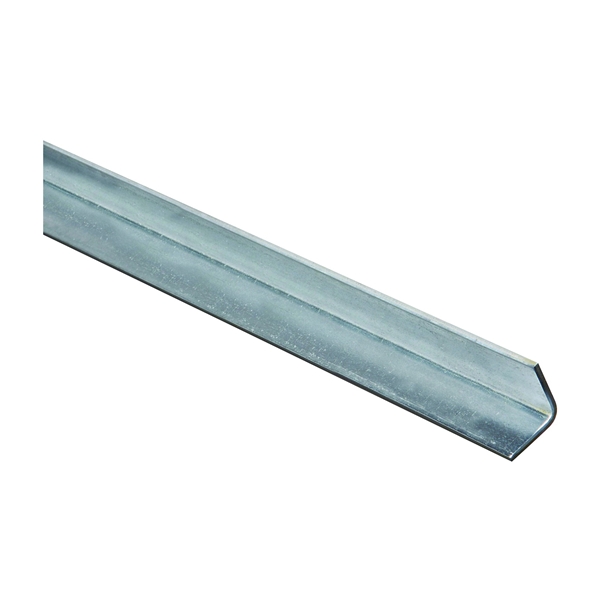 4010BC Series N179-945 Angle Stock, 1 in L Leg, 72 in L, 0.12 in Thick, Steel, Galvanized