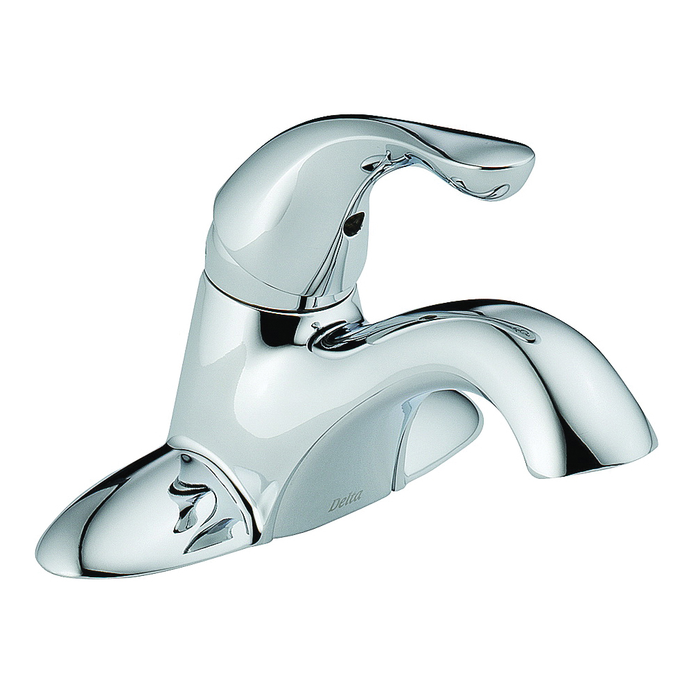 Classic Series 500-DST Bathroom Faucet, 1.2 gpm, 1-Faucet Handle, Brass, Chrome Plated, Lever Handle, Rigid Spout