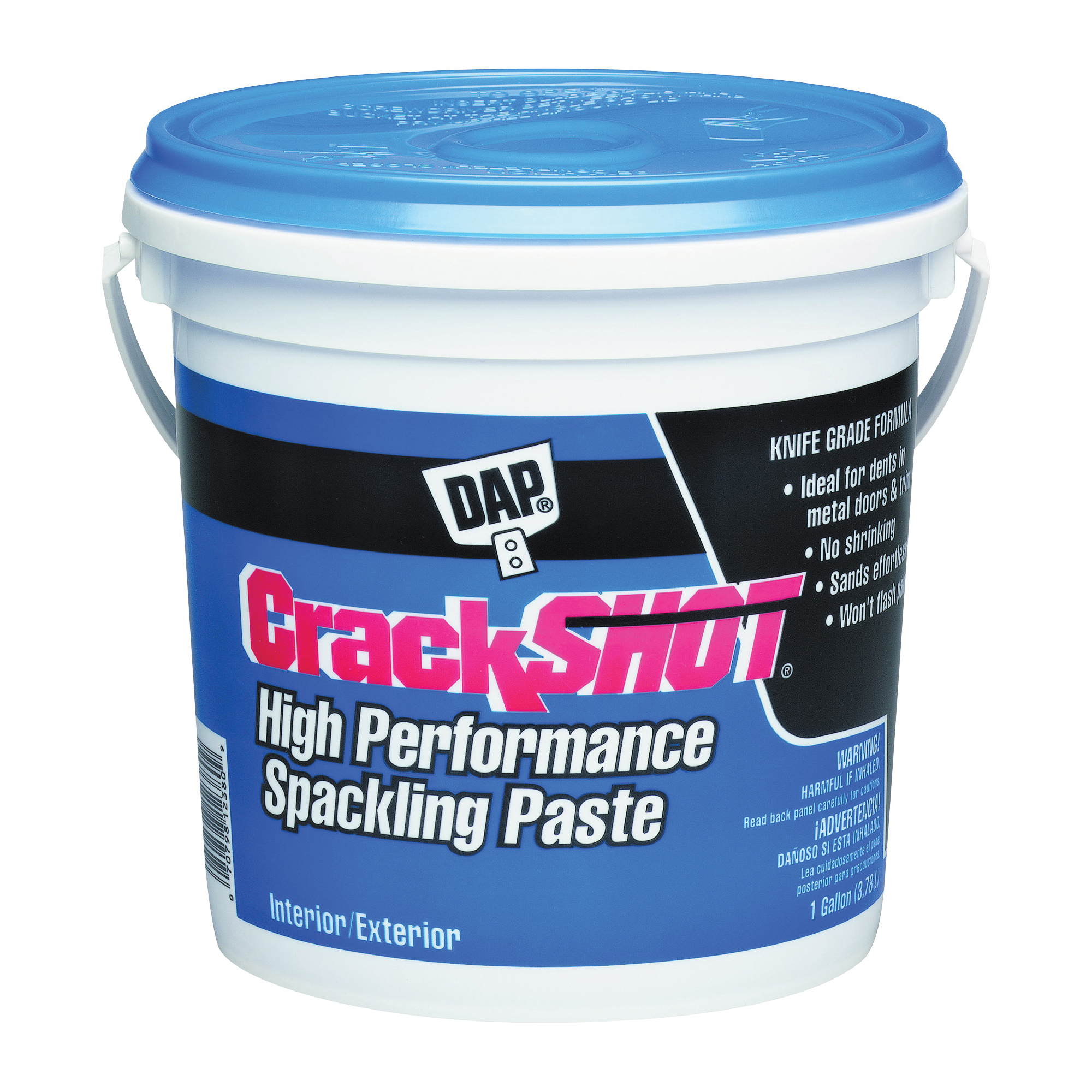 12380 Spackling, Latex, Oil Base, White, 1 gal Tub