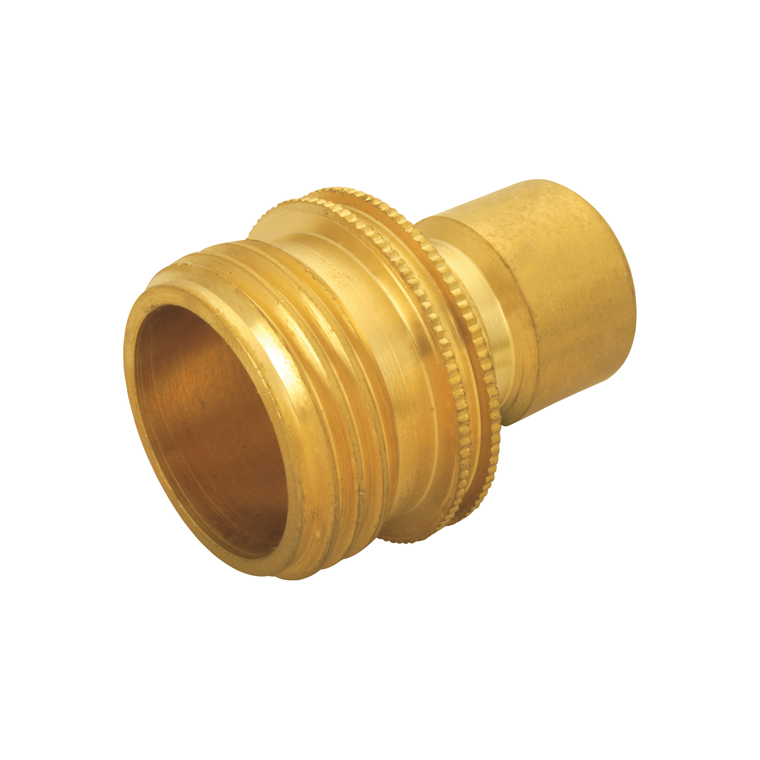 Landscapers Select GB9610 Hose Connector, 3/4 in, Male, Brass, Brass