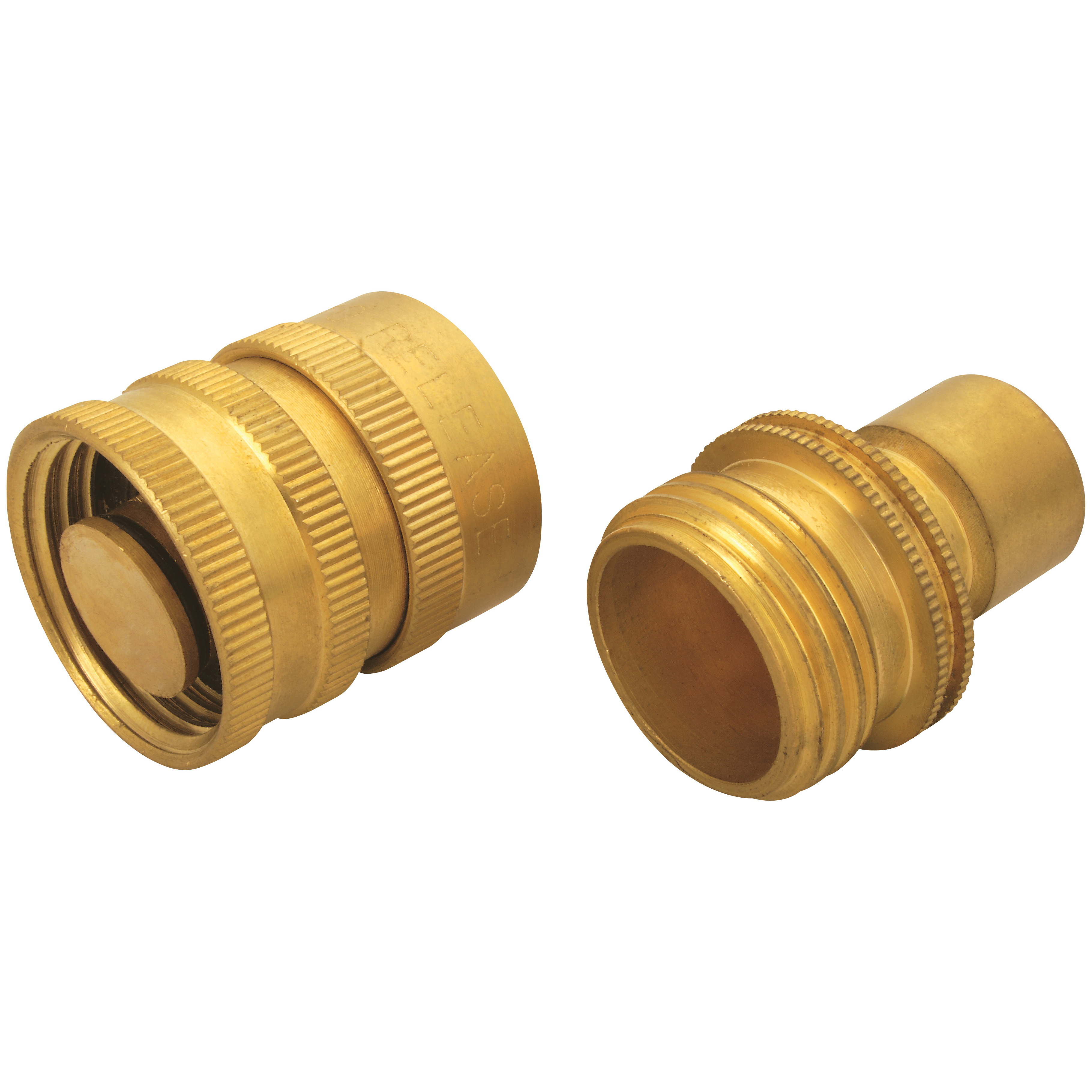 Landscapers Select GB9615 Hose Connector, 3/4 in, Male and Female, Brass, Brass