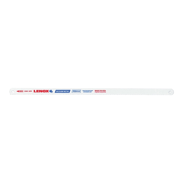 Lenox 20145V224HE Hacksaw Blade, 1/2 in W, 12 in L, 24 TPI, Steel Cutting Edge - 3