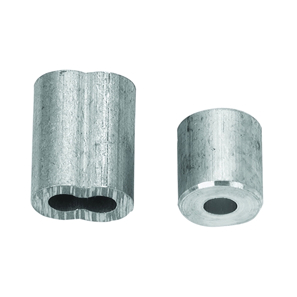 Campbell B7675444 Cable Ferrule and Stop Set, 3/16 in Dia Cable, Aluminum - 3